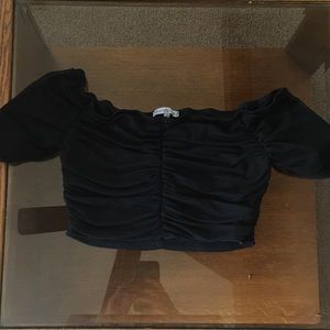 Little black crop top